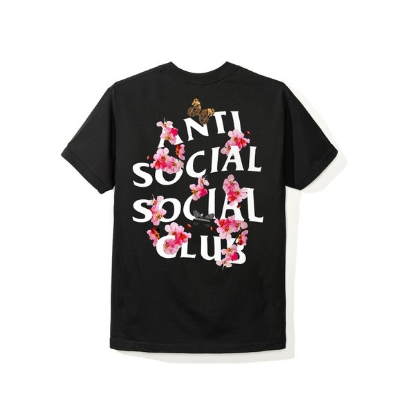 Anti Social Social Club Kkoch Black Tee ASSC DS - Picture 1 of 2